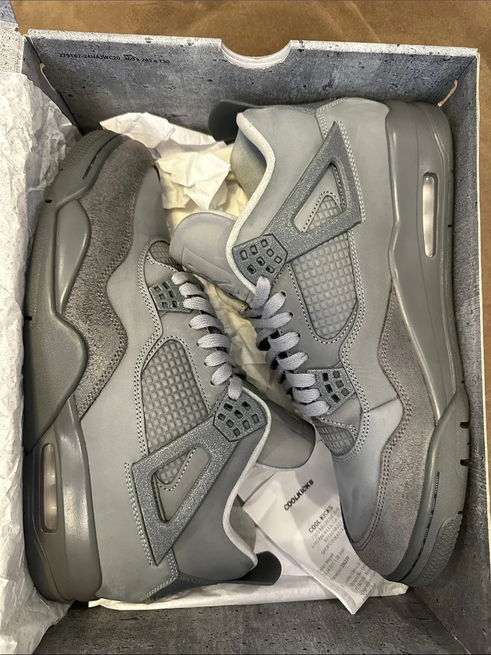 Jordan 4 Retro “Wet Cement” size 12.5
